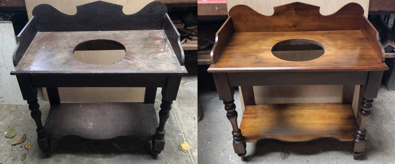 An example of the level of furniture restoration and timber joinery available from White Wood Works
